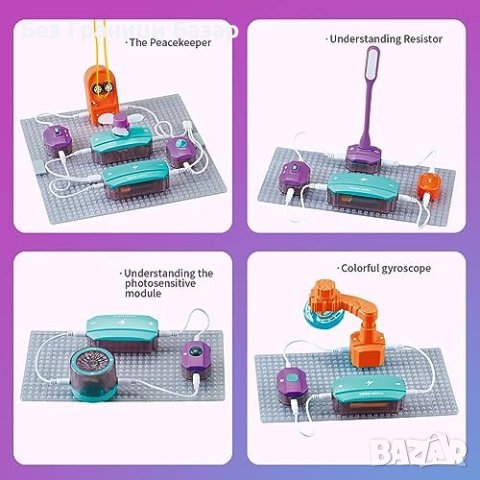 Нов Научен Комплект Jacootoys - Електронни Схеми и Игри за Деца, снимка 4 - Образователни игри - 43688157