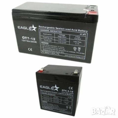 Акумулаторна батерия EAGLESTAR 12V за UPS, алармени системи, соларни инсталации , снимка 1