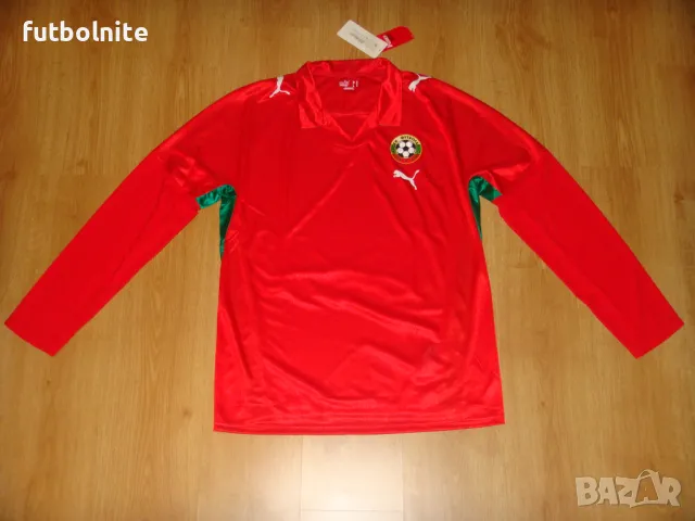 Футболна Тениска на България Пума Bulgaria Player Issue Puma Football Shirt 2008-2010, снимка 1 - Фен артикули - 48007495