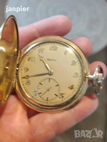 джобен позлатен часовник Alpina