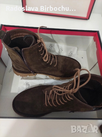 Тъмно кафяви боти, снимка 4 - Дамски боти - 52357590