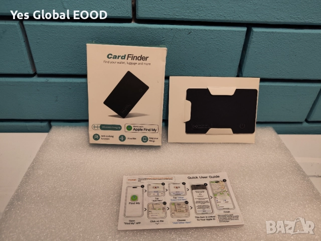 Смарт карта тракер 1.6 мм за портфейл Apple Find My (iOS), снимка 9 - Друга електроника - 52990624