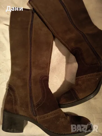 Дамски кожени ботуши Geox 