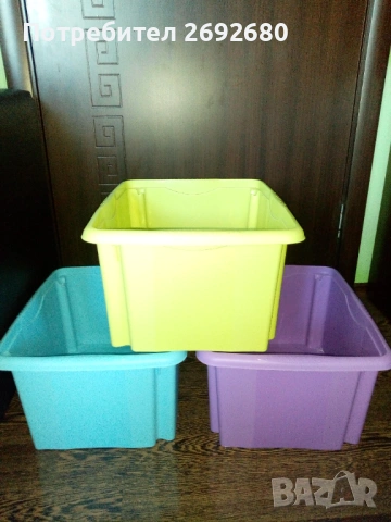 Нов комплект от 3бр. прозрачни кутии за съхранение , снимка 6 - Кутии за съхранение - 49368789