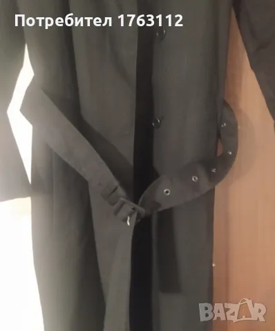 French connection дамски шлифер, размер 10/M, с копчета, колан и цепка отзад, снимка 5 - Палта, манта - 49341831