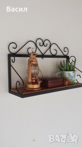 Етажерки , рафтове , полици , стойки , конзоли и рафтодържачи от ковано желязо, снимка 3 - Други стоки за дома - 39509553