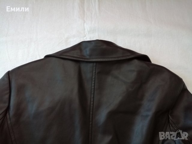 Topshop дамско кожено яке - блейзър в черен цвят р-р S (EU 36), снимка 18 - Якета - 43493473