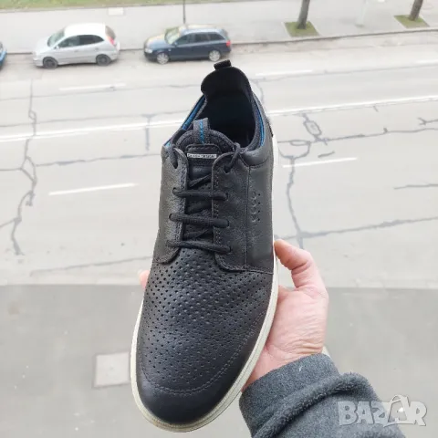 Кожени обувки Ecco Leather Transit Tie номер 46, снимка 7 - Други - 48631747