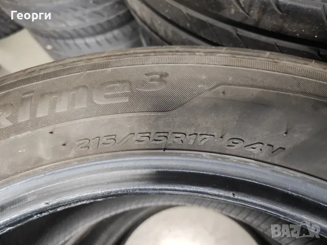 2бр.летни гуми 215/55/17 Hankook, снимка 4 - Гуми и джанти - 49203007