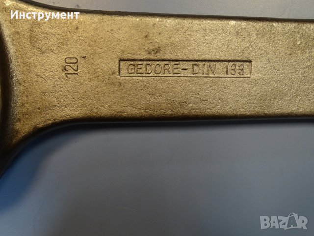 Ключ гаечен ударен едностранен Gedore B04327-120mm Metric Open Ended Slogging Spаnner, снимка 3 - Ключове - 43240248