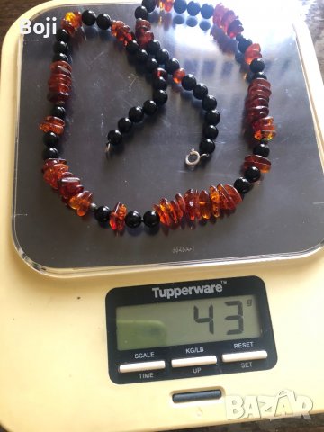  Балтийски кехлибар – ръчна огърлица, 43 г / 58 см