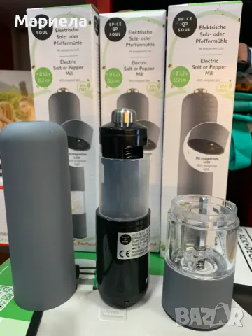 Електрическа Мелница за Сол и Пипер / Включени Батерии / LED осветление, снимка 6 - Други - 49841306