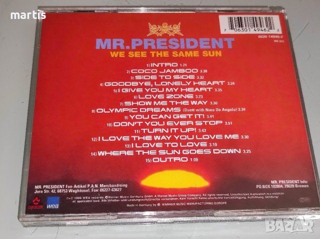 Mr.President CD, снимка 2 - CD дискове - 43676014