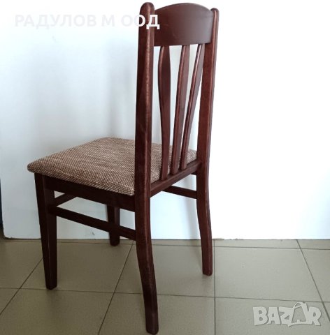 Трапезен стол Лале цвят орех / 771220, снимка 2 - Столове - 44045081