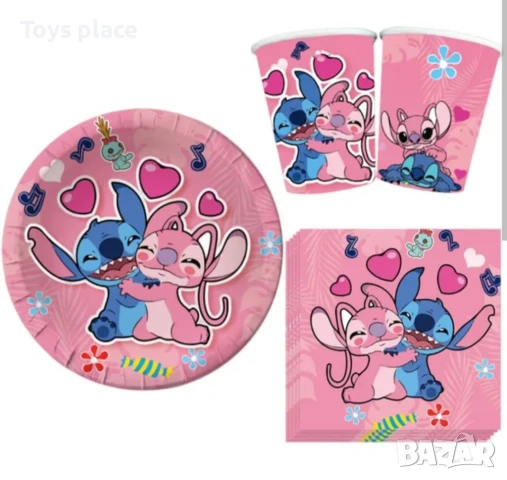 Парти артикули Лило и Стич Lilo and Stitch - чашки, чинийки, салфетки, балони , снимка 3 - Други - 50749212
