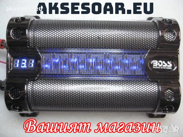 Кондензатор за усилвател за музика за кола 8 фарада с цифров дисплей BOSS Audio Systems CAP8 8 Farad, снимка 13 - Аксесоари и консумативи - 47366334