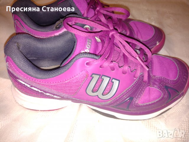 Дамски маратонки за тенис Wilson Rush-Evo Tennis Shoes, снимка 7 - Маратонки - 35449770