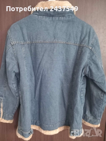 дамско зимно дънково яке, снимка 4 - Якета - 52649813