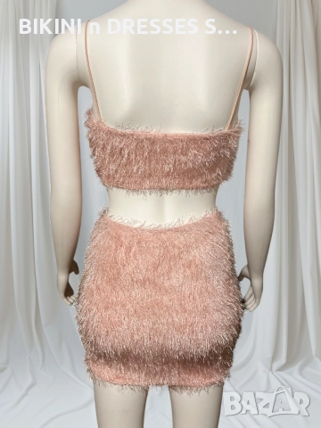 Розов комплект с ресни BARBIE TREND , снимка 5 - Корсети, бюстиета, топове - 27005658