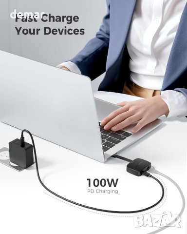 Cable Matters Преносим USB C до 2,5 Gigabit Ethernet адаптер със 100 W зареждане, снимка 4 - Кабели и адаптери - 44050522