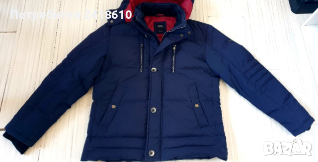 Hugo Boss Mens Down Water Repellent Jacket Size 54 / XL ОРИГИНАЛ! Мъжко Зимно пухено Яке - Парка!