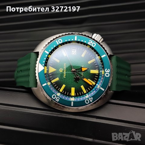 PARNSPRE автоматичен часовник за гмуркане, 300 M, стъкло сапфир, японски мехнизъм NH35A