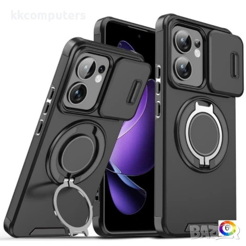 OPPO Reno13 F 4G / 5G Sliding Camshield Удароустойчив Ring Holder Калъф и Протектор
