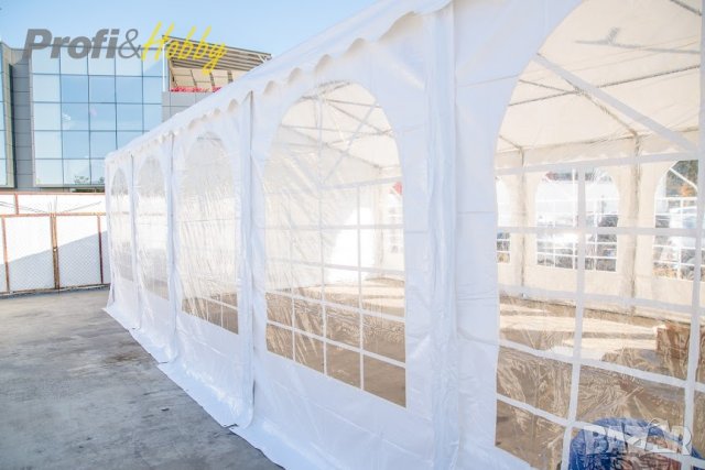 Професионална шатра 4х10м, огнеустойчив PVC брезент 550гр/м2, снимка 9 - Други - 43145020