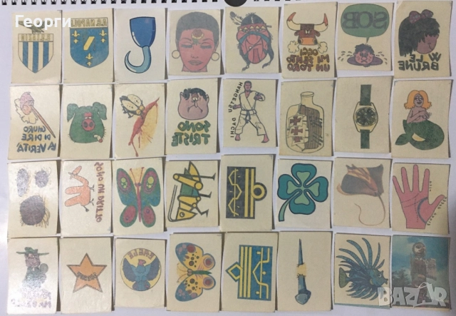 Стикери, ваденки, татуировки и картинки на Панини и Киндер от края на 80-те и 90-те от Италия., снимка 6 - Колекции - 52451187