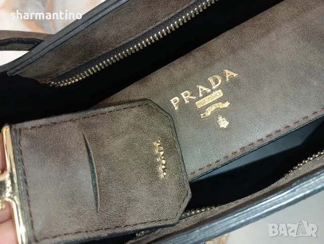 PRADA MILANO 1913 ОРИГИНАЛ кожена чанта - 665 лв, снимка 9 - Чанти - 50239617