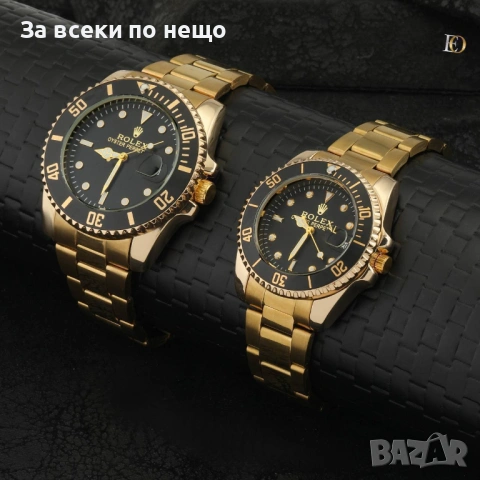 Rolex Комплект Мъжки И Дамски Часовник Ролекс - Налични Различни Цветове Код SK945, снимка 3 - Мъжки - 53587585