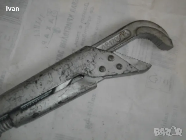 БЪЛГАРСКИ СОЦ ВОДОПРОВОДЕН КЛЮЧ ШАРНИРЕН 2" ЦОЛА 55см/захват 70мм ОТЛИЧЕН, снимка 14 - Други инструменти - 48228676