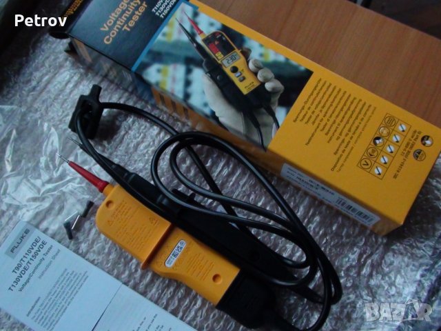 FLUKE T150 VDE - ЧИСТО НОВ PROFI Voltage Tester 6 - 690 V AC/DC Електроизмервателен Уред / GERMANY !, снимка 9 - Клещи - 43256262