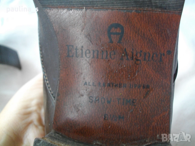 Два броя / Дамски боти "Hush Puppies” и "Etienne Aigner" Brazil / естествен велур и кожа , снимка 12 - Дамски боти - 15583272