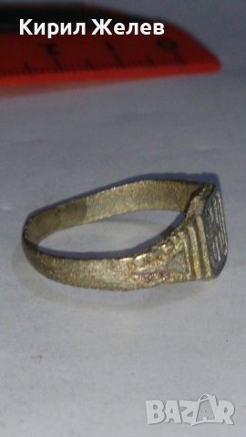 Старинен пръстен сачан орнаментиран с БУКВА Ф - Ръчна ИЗРАБОТКА 67231, снимка 6 - Антикварни и старинни предмети - 29013654