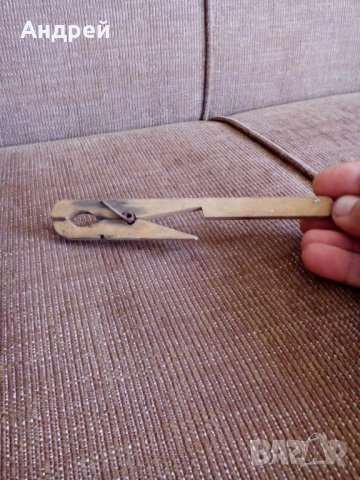Стара щипка за пране, снимка 3 - Антикварни и старинни предмети - 26791066