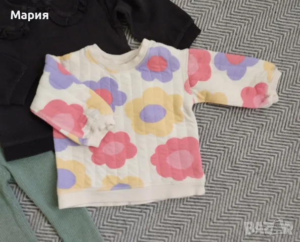 Zara, HM дрехи за момиче 6-9м, снимка 10 - Бебешки блузки - 49112608