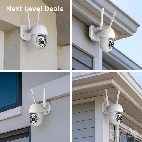 🎥 Безжичен WiFi комплект с 4 камери 4K Ultra HD + DVR – професионална защита без кабели, снимка 2 - Комплекти за видеонаблюдение - 53541497