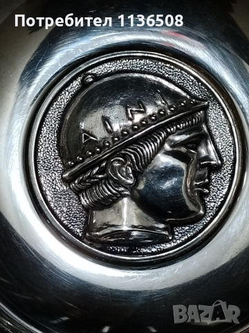 Сребърна купичка  с антични мотиви, снимка 5 - Нумизматика и бонистика - 44861467