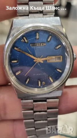 Оригинален vintage часовник Citizen 21 Jewels Япония , снимка 2 - Мъжки - 49156660