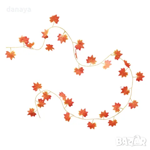 5247 Изкуствена лиана Есенни листа, 220 см, снимка 5 - Изкуствени цветя - 47440197