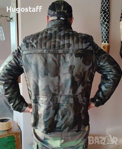 Ново Кожено яке Корона/Korona камуфлажно - естествена кожа лимитирана серия Хл, снимка 2 - Якета - 53340822