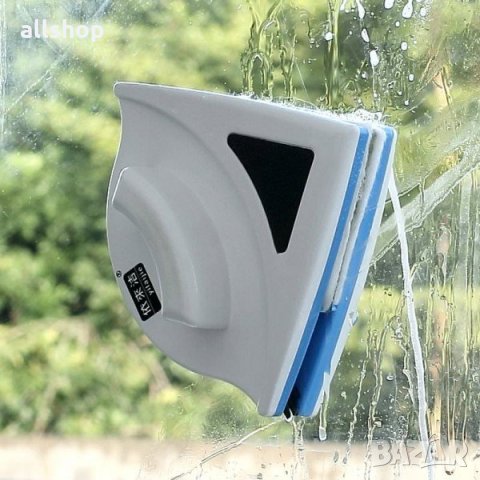Магнитна четка за двустранно миене на прозорци, стъклопакети, снимка 4 - Мопове, кофи, четки и метли - 28812472