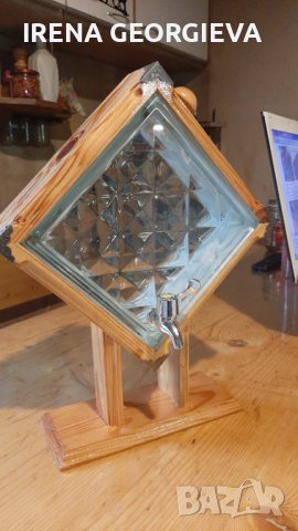 диспенсер за алкохол с метален обков, снимка 4 - Декорация за дома - 43971953