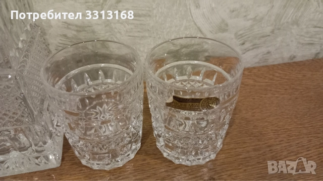 Кристален сет за уиски , снимка 3 - Чаши - 52194116
