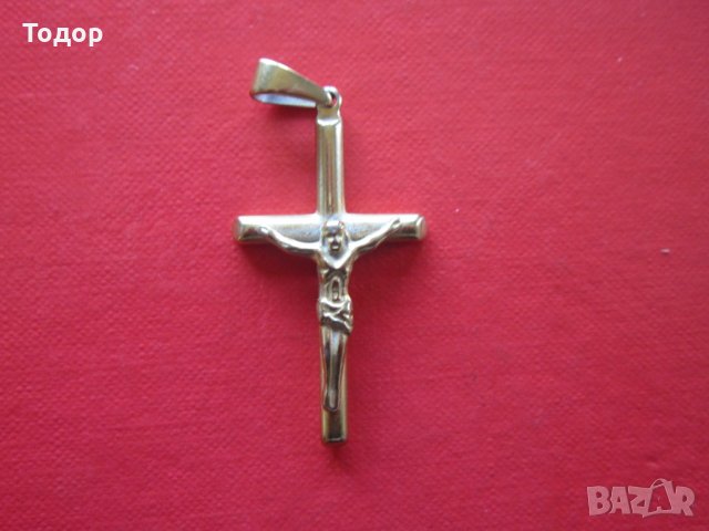 Старинен позлатен кръст , снимка 3 - Антикварни и старинни предмети - 32800766