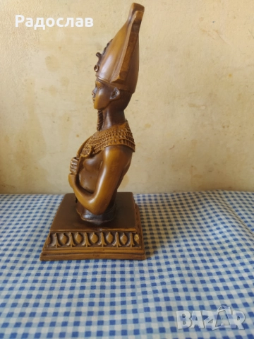 оригинална статуетка Египетски бог  Фараон, снимка 3 - Статуетки - 52322685