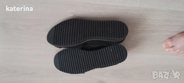 Черни обувки-велур, снимка 3 - Дамски ежедневни обувки - 37547854