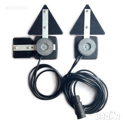 Магнитни стопове за ремарке със светлоотразители 2 броя, светлина за мъгла и окабеляване, снимка 3 - Аксесоари и консумативи - 53464292