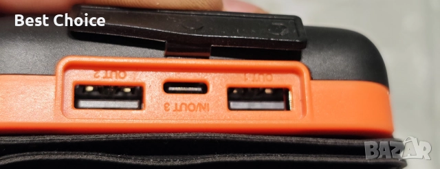 Соларна, бързозарядна батерия Hiluckey 25000mAh модел HI-S025 с фенер, снимка 7 - Външни батерии - 52728412